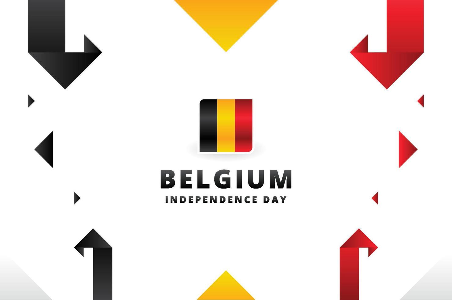 fondo de diseño del día de la independencia de bélgica para el momento internacional vector