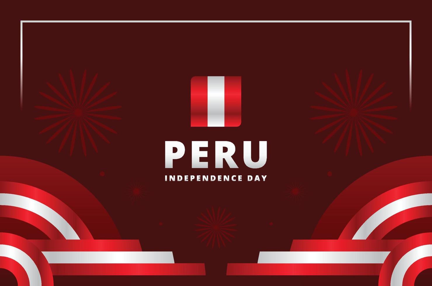 Peru Independence Day Design Background For International Moment vector