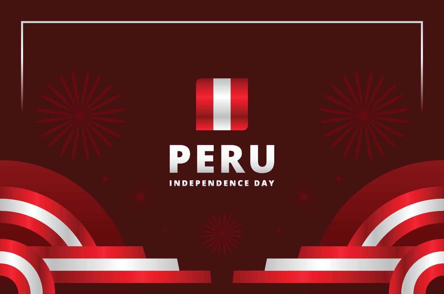 Peru Independence Day Design Background For International Moment vector