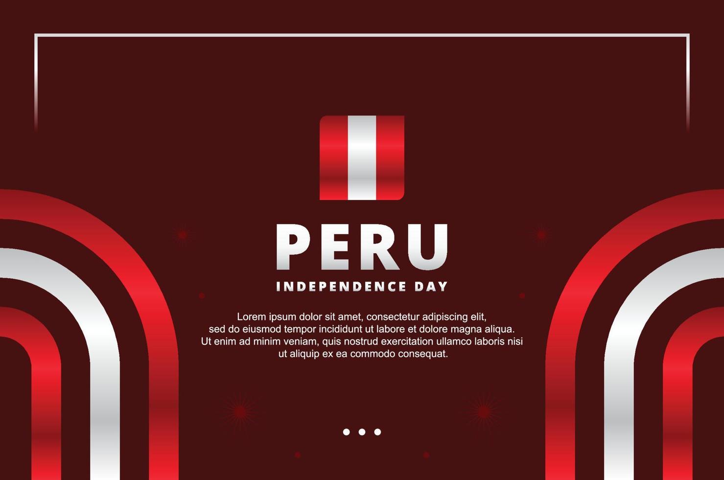 Peru Independence Day Design Background For International Moment vector