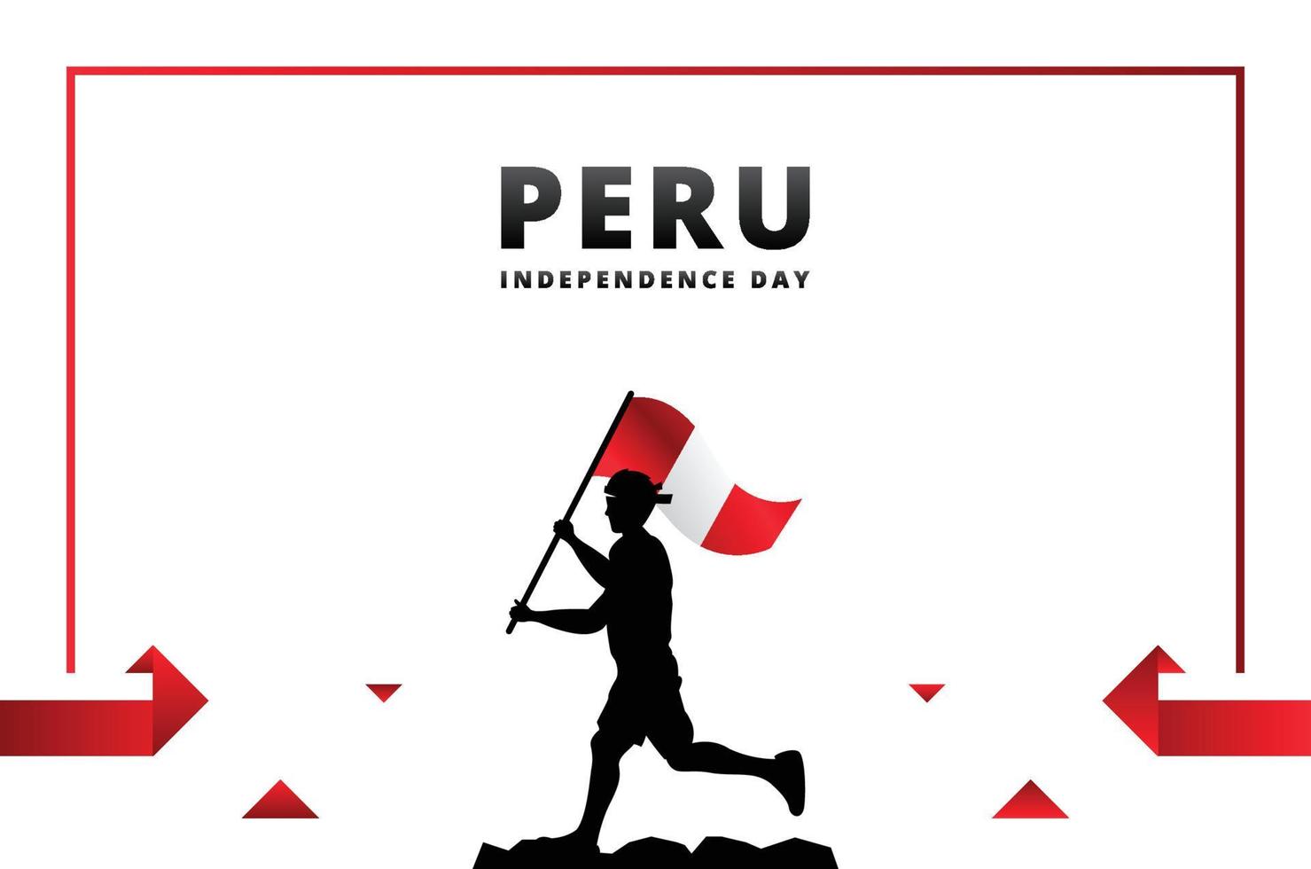 Peru Independence Day Design Background For International Moment vector