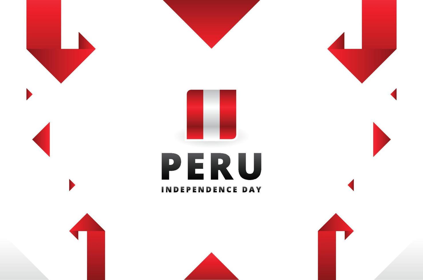 fondo de diseño del día de la independencia de perú para el momento internacional vector