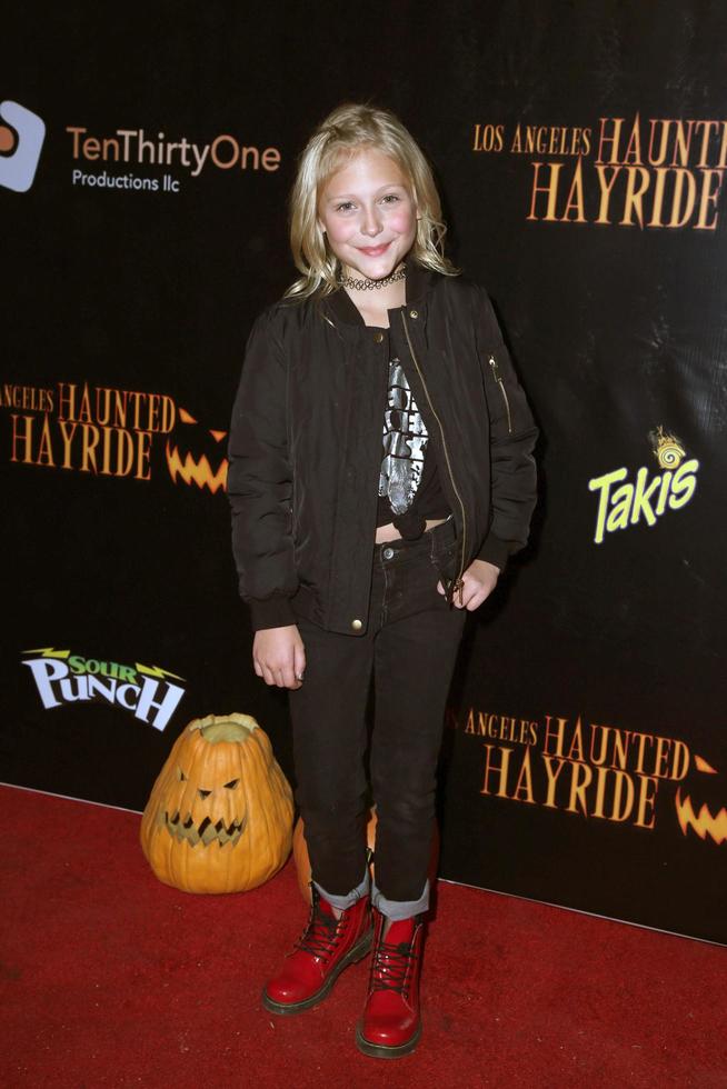 LOS ANGELES, OCT 9 -  Alyvia Alyn Lind at the Haunted Hayride 8th Annual VIP Black Carpet Event at the Griffith Park on October 9, 2016 in Los Angeles, CA photo