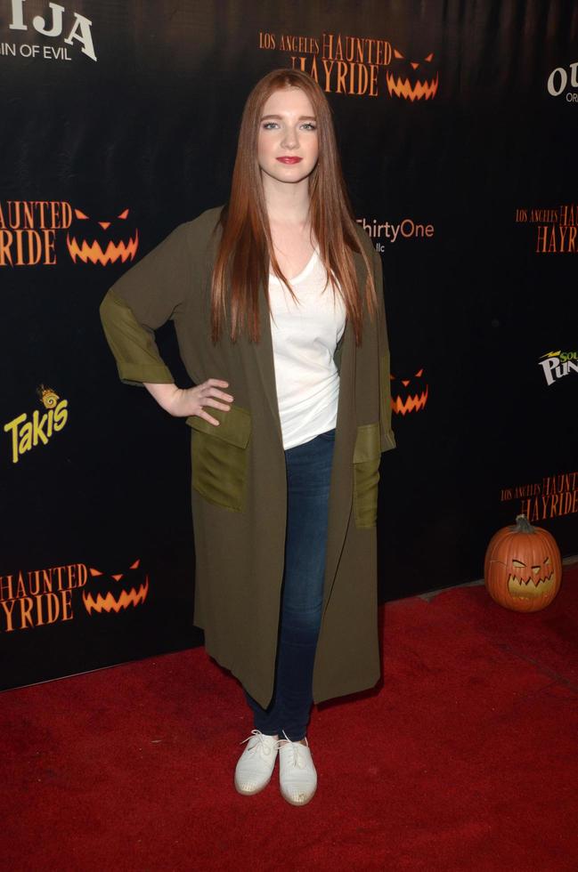 LOS ANGELES, OCT 9 -  Annalise Basso at the Haunted Hayride 8th Annual VIP Black Carpet Event at the Griffith Park on October 9, 2016 in Los Angeles, CA photo