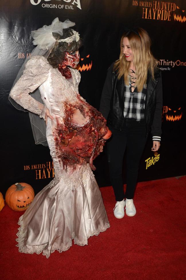 LOS ANGELES, OCT 9 -  Ashley Tisdale at the Haunted Hayride 8th Annual VIP Black Carpet Event at the Griffith Park on October 9, 2016 in Los Angeles, CA photo