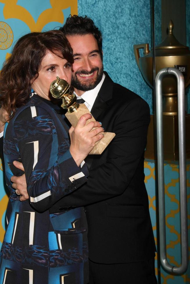 LOS ANGELES, JAN 11 -  Jill Soloway,    Jay Duplass at the HBO Post Golden Globe Party at a Circa 55, Beverly Hilton Hotel on January 11, 2015 in Beverly Hills, CA photo