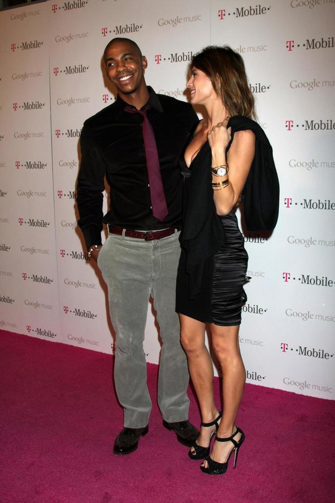 LOS ANGELES, NOV 16 -  Mehcad Brooks, Elisabetta Canalis arrives at the Google Music Launch at Mr  Brainwash Studio on November 16, 2011 in Los Angeles, CA photo