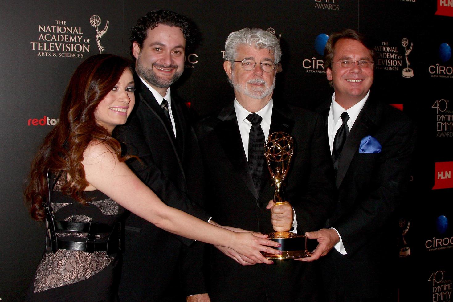 LOS ANGELES, JUN 16 -  George Lucas, Star Wars - The Clone Wars Producers in the press area at the 40th Daytime Emmy Awards at the Skirball Cultural Center on June 16, 2013 in Los Angeles, CA photo