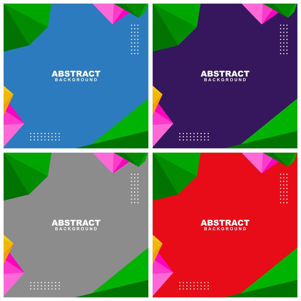 Illustration set vector of abstract background color with pink and yellow and orange element. Good to use for banner, social media template, poster and flyer template, etc
