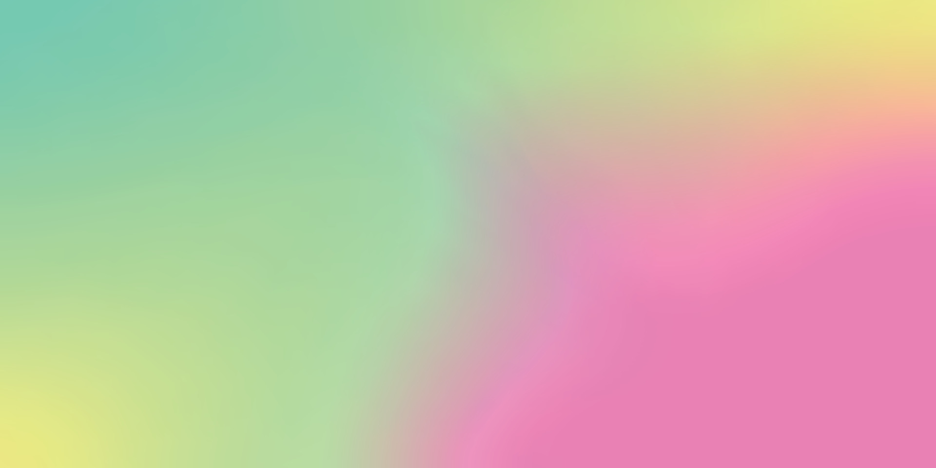 Bright summer gradient background in pink, yellow, green and blue. Good