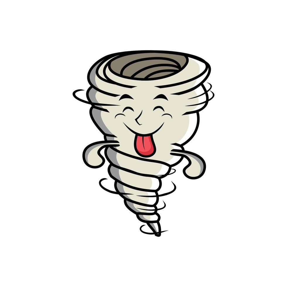 Set Cute Whirlwind tornado icon face expression. whirlwind tornado vector icon on blue background cartoon icon illustration design isolated flat cartoon style