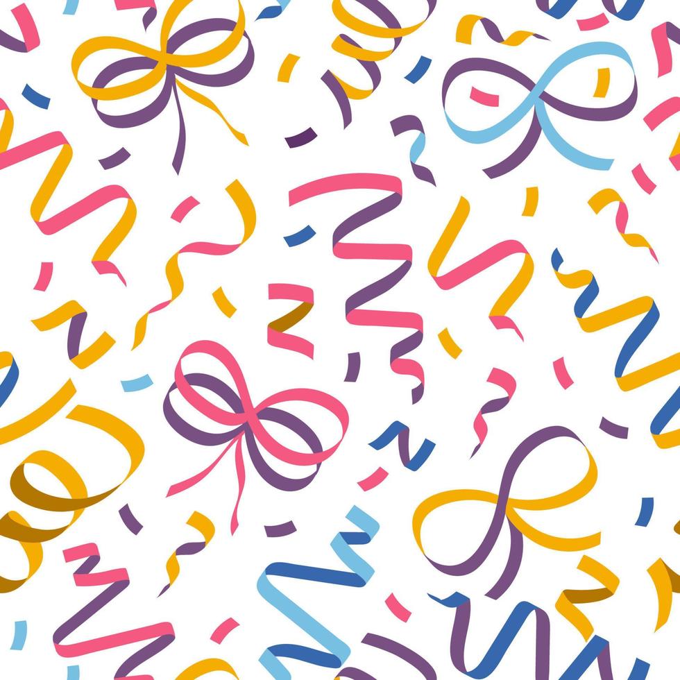 Ribbons Seamless Pattern vector