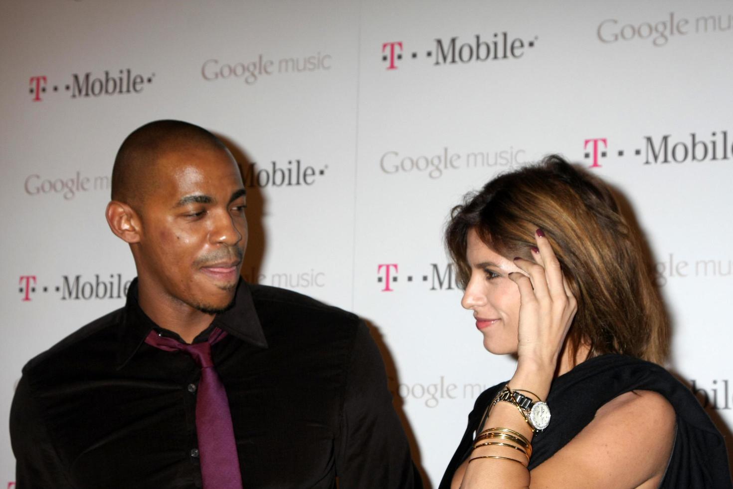 LOS ANGELES, NOV 16 -  Mehcad Brooks, Elisabetta Canalis arrives at the Google Music Launch at Mr  Brainwash Studio on November 16, 2011 in Los Angeles, CA photo