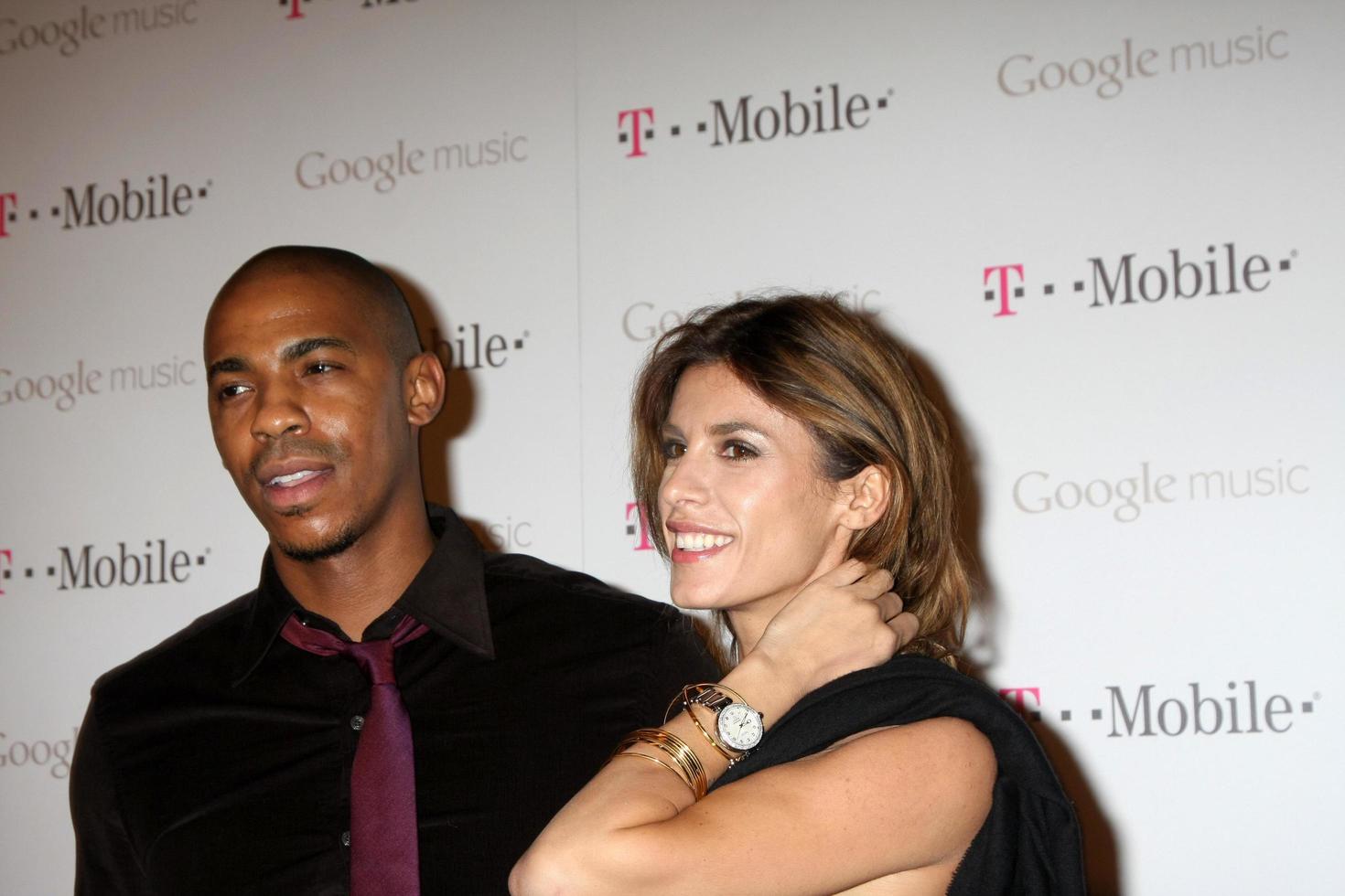LOS ANGELES, NOV 16 -  Mehcad Brooks, Elisabetta Canalis arrives at the Google Music Launch at Mr  Brainwash Studio on November 16, 2011 in Los Angeles, CA photo