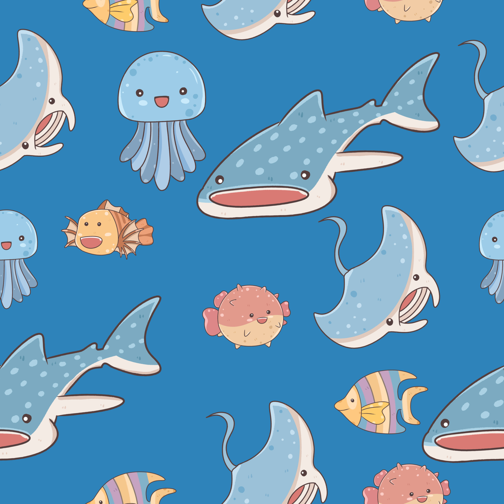 Sea Animals Wallpaper Stock Illustrations  9090 Sea Animals Wallpaper  Stock Illustrations Vectors  Clipart  Dreamstime