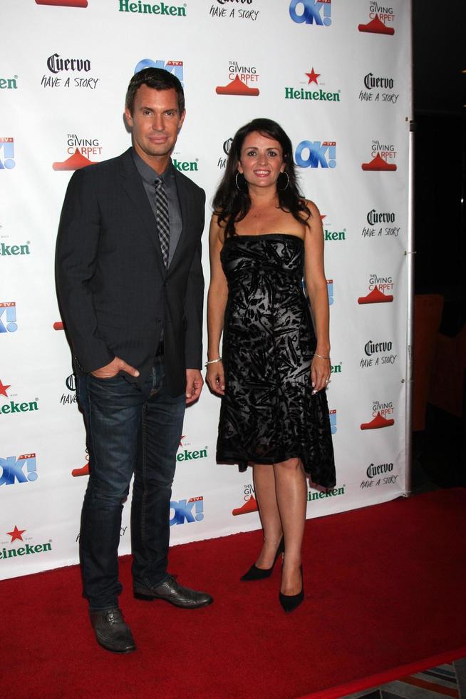 LOS ANGELES, AUG 21 -  Jeff Lewis, Jenni Pulos at the OK  TV Awards Party at Sofiitel L A  on August 21, 2014 in West Hollywood, CA photo