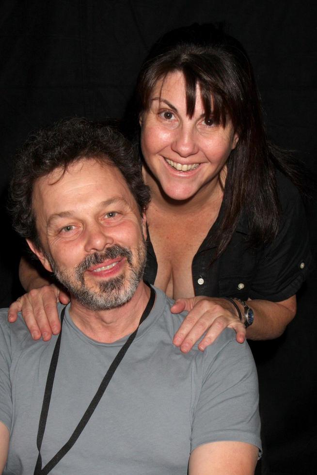 LOS ANGELES, OCT 9 -  Elaine Aronson  Curtis Armstrong at the Hollywood Show at Marriott Convention CenterTheatre on October 9, 2010 in Burbank, CA photo