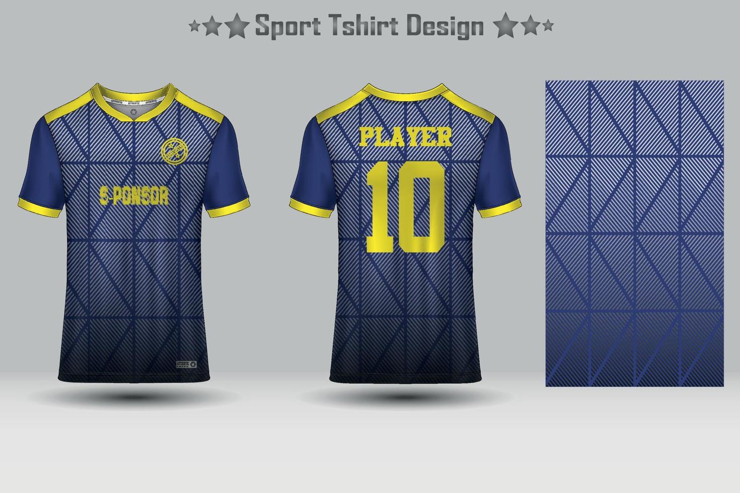 plantilla de maqueta de patrón geométrico de jersey de fútbol abstracto diseño de camiseta deportiva vector