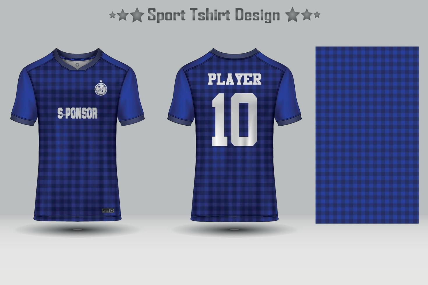 plantilla de maqueta de patrón geométrico de jersey de fútbol abstracto diseño de camiseta deportiva vector
