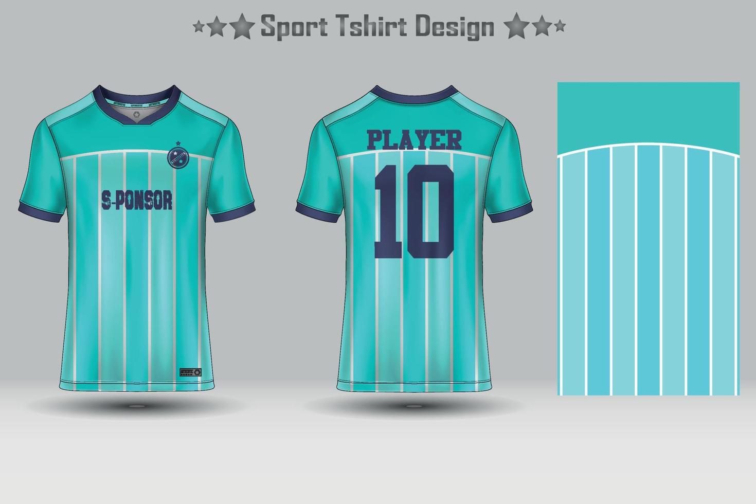 Abstract Football Jersey Geometric Pattern Mockup Template Sport T-shirt Design vector