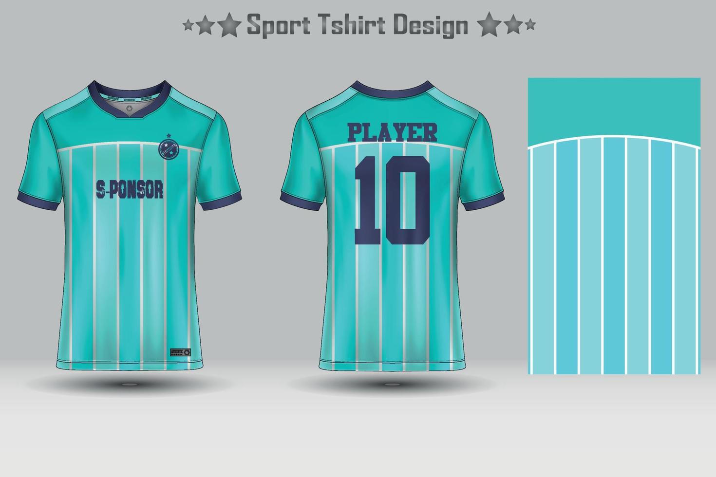 plantilla de maqueta de patrón geométrico de jersey de fútbol abstracto diseño de camiseta deportiva vector