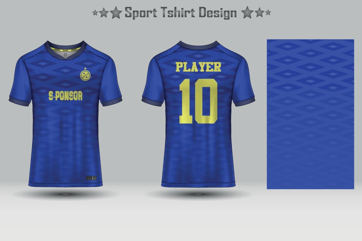 plantilla de maqueta de patrón geométrico de jersey de fútbol abstracto diseño de camiseta deportiva vector