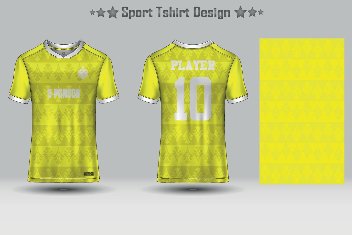 Abstract Football Jersey Geometric Pattern Mockup Template Sport T-shirt Design vector