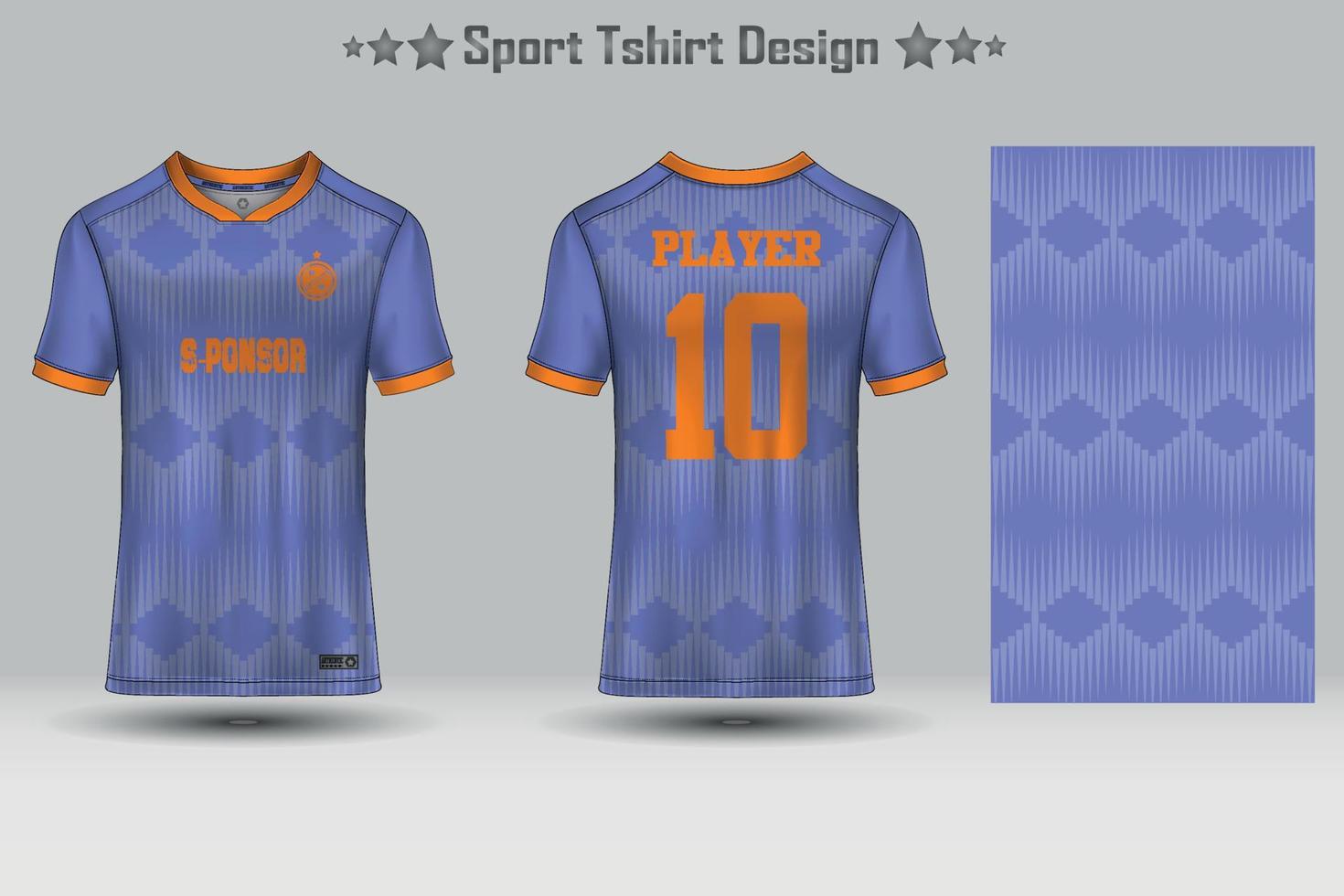 Abstract Football Jersey Geometric Pattern Mockup Template Sport T-shirt Design vector