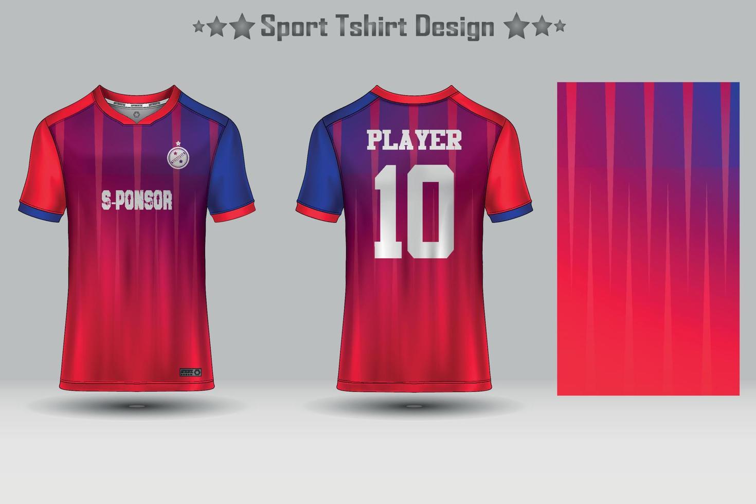 Abstract Football Jersey Geometric Pattern Mockup Template Sport T-shirt Design vector