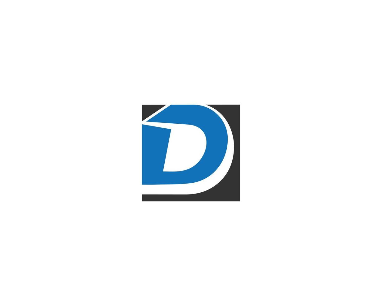 Letter D Simple Logo Design Concept Vector Symbol illustration.