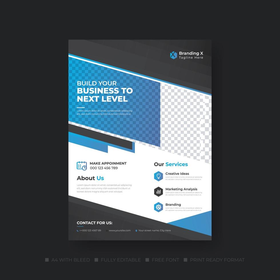 corporate Business flyer template design vector