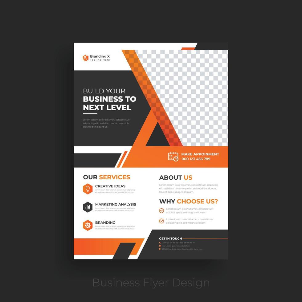 corporate Business flyer template design vector