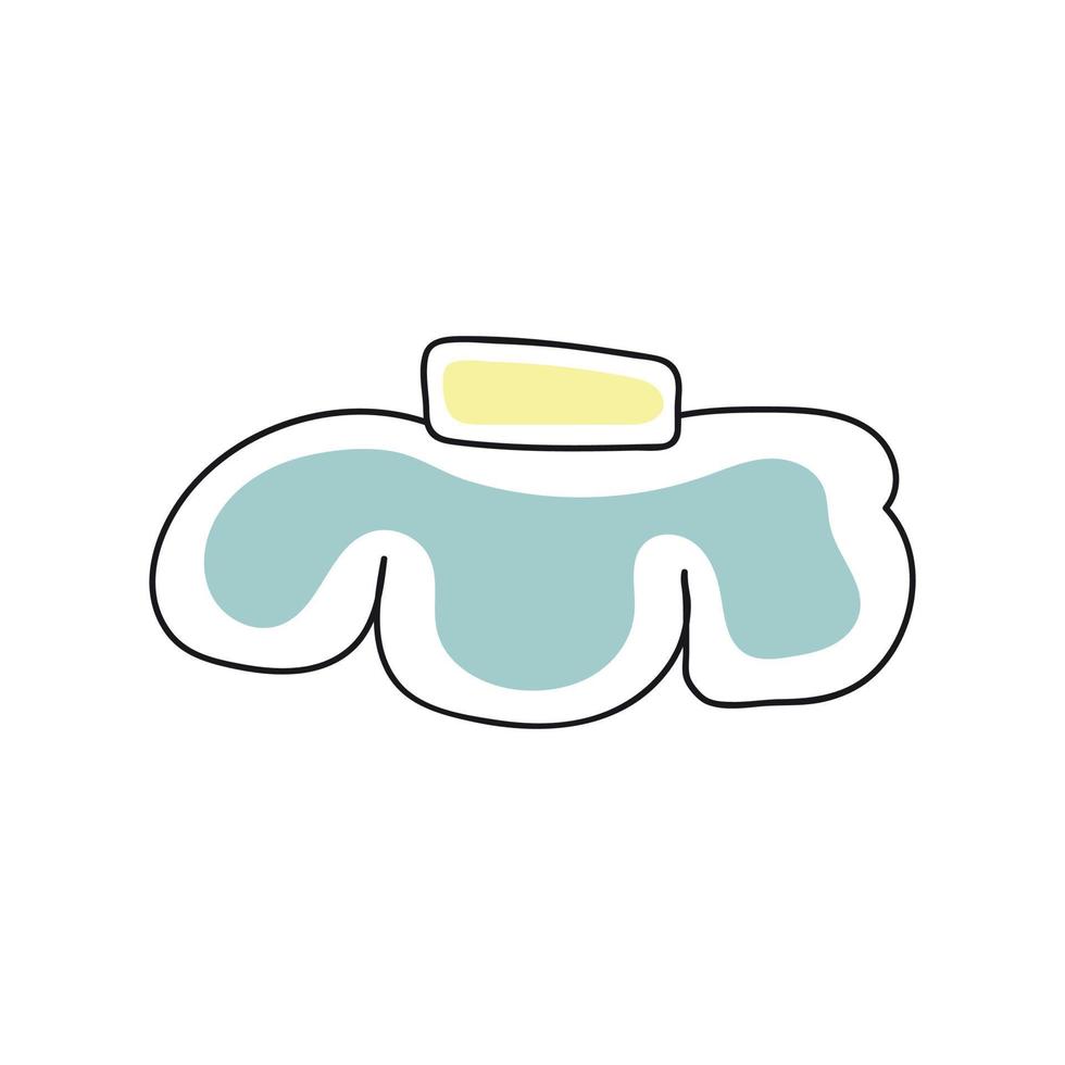 ice pack in doodle style vector