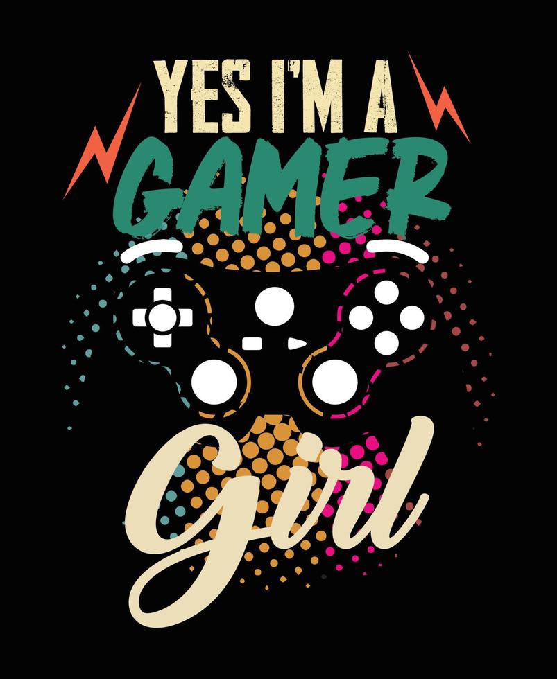 Gamer t shirt template design. vector