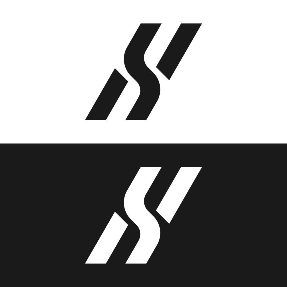 letter h logo design vector