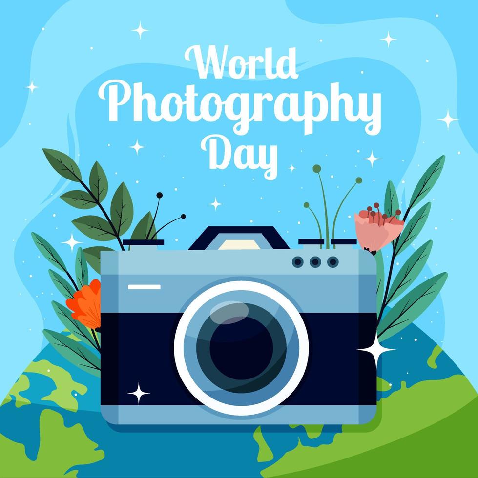 Photography Day Camera Earth Concept vector