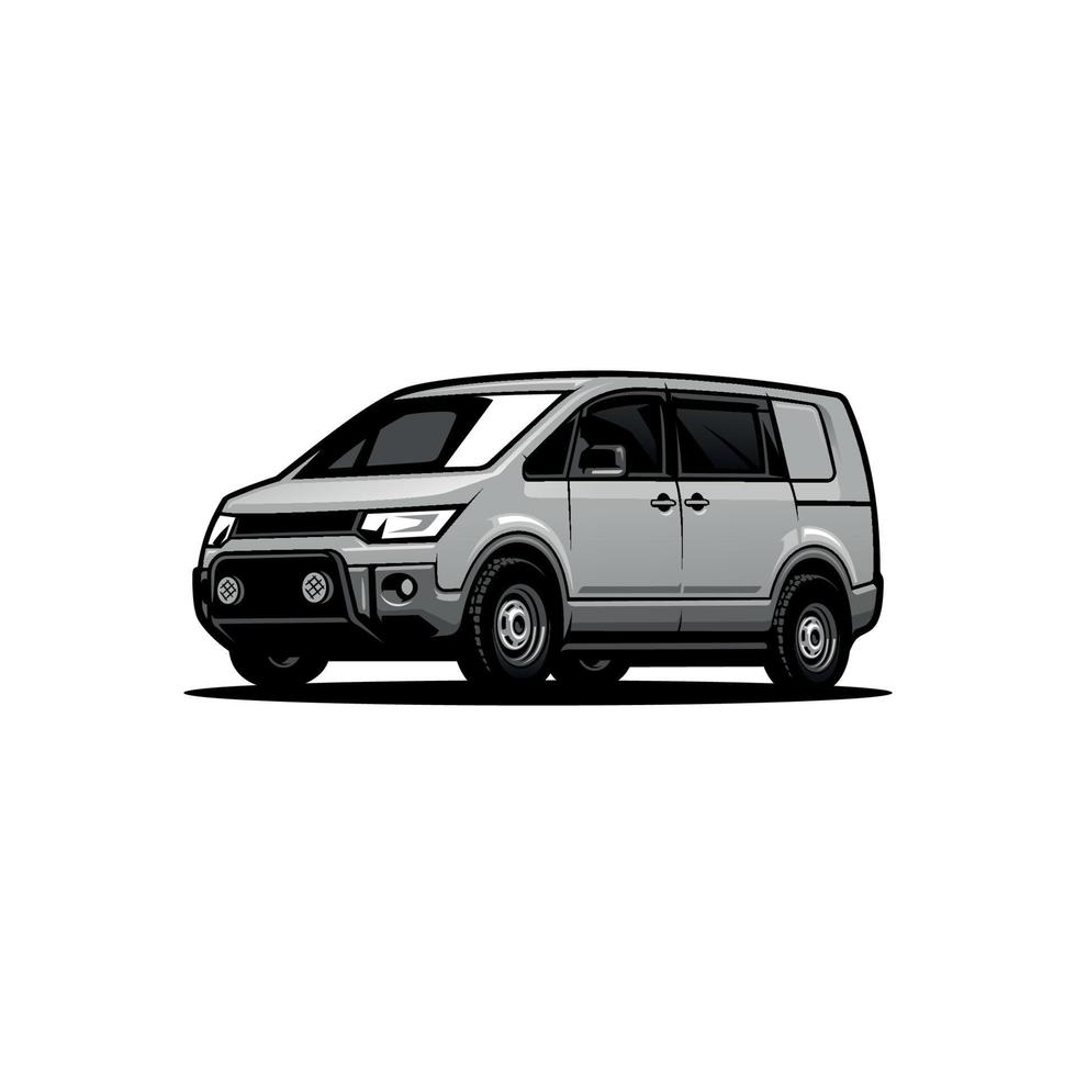 SUV, travel van car illustration vector