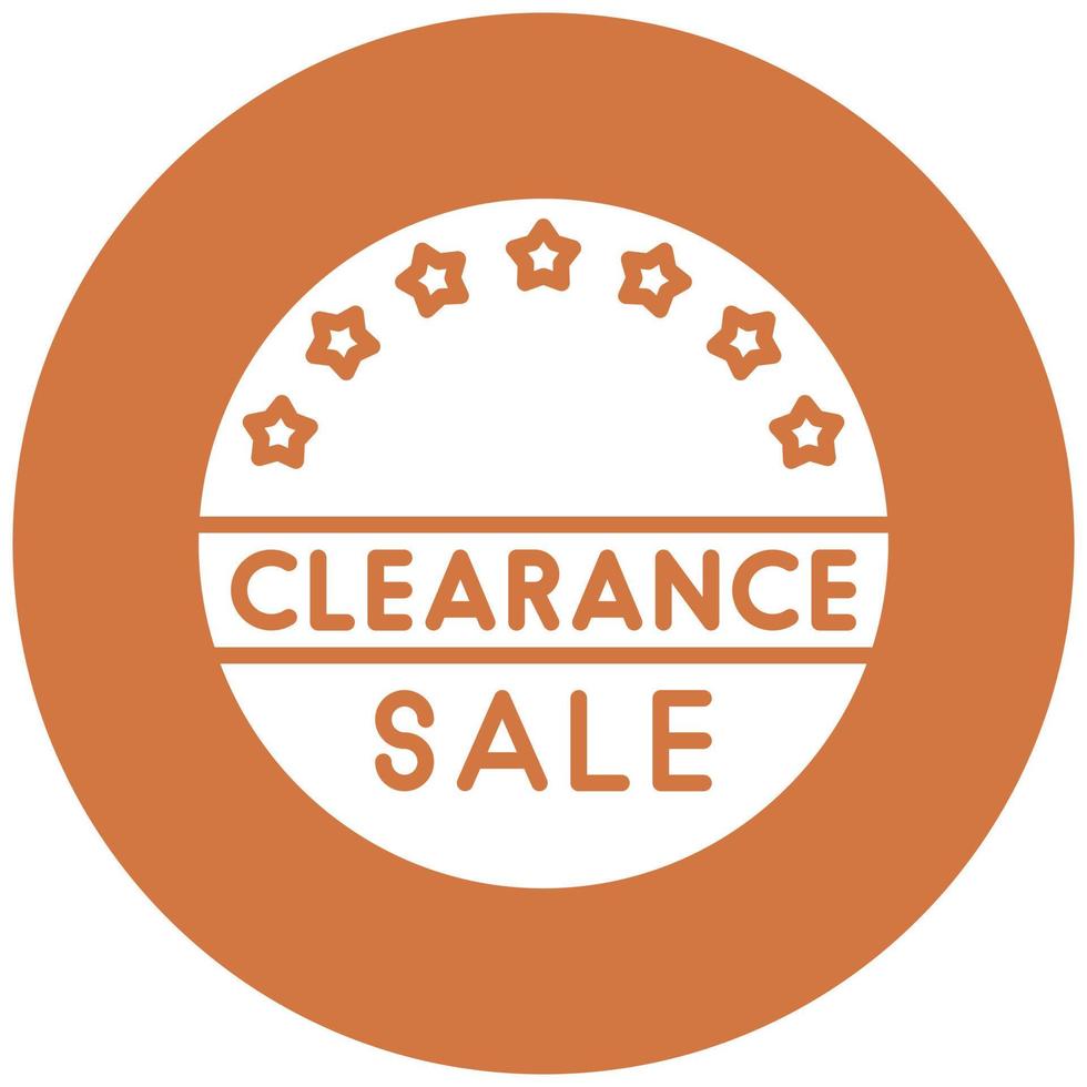 Clearance Sale Icon Style vector