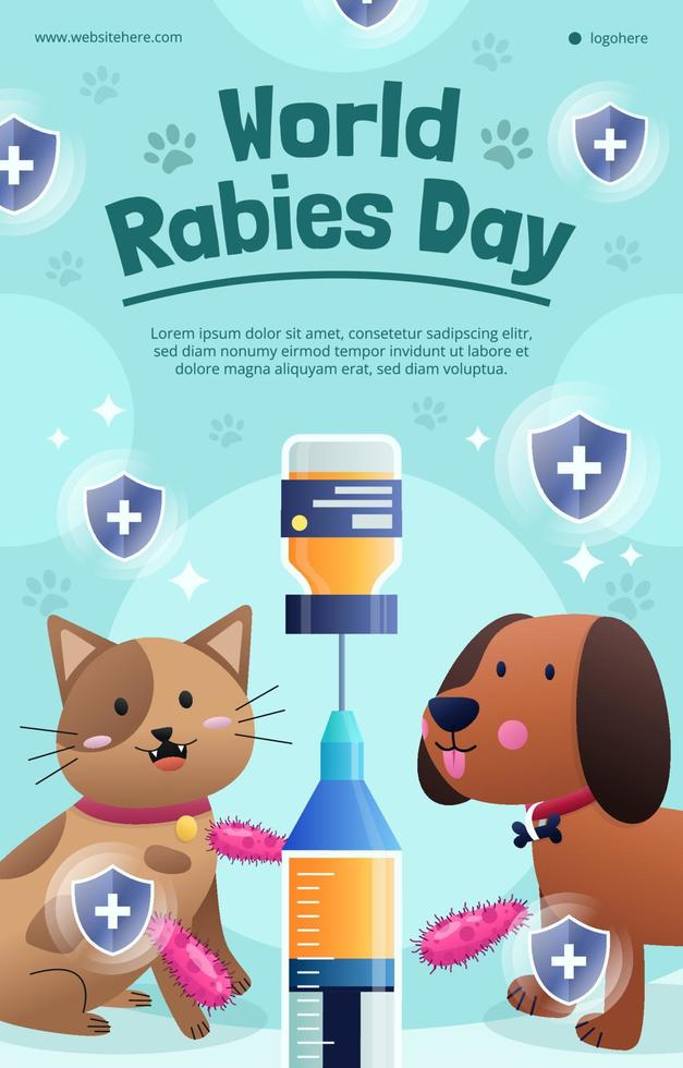 World Rabies Day Poster vector