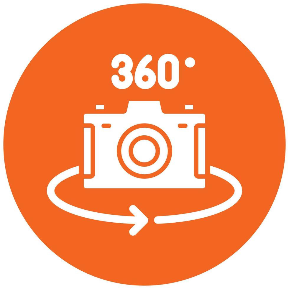 360 Camera Icon Style vector