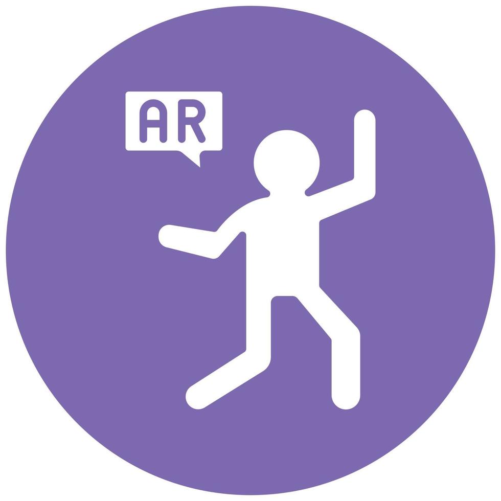 Ar Dancing Icon Style vector