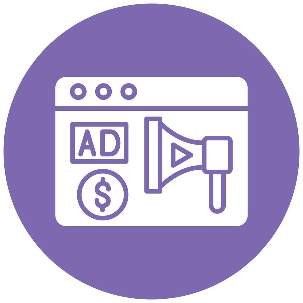 Programmatic Media Buy Icon Style vector