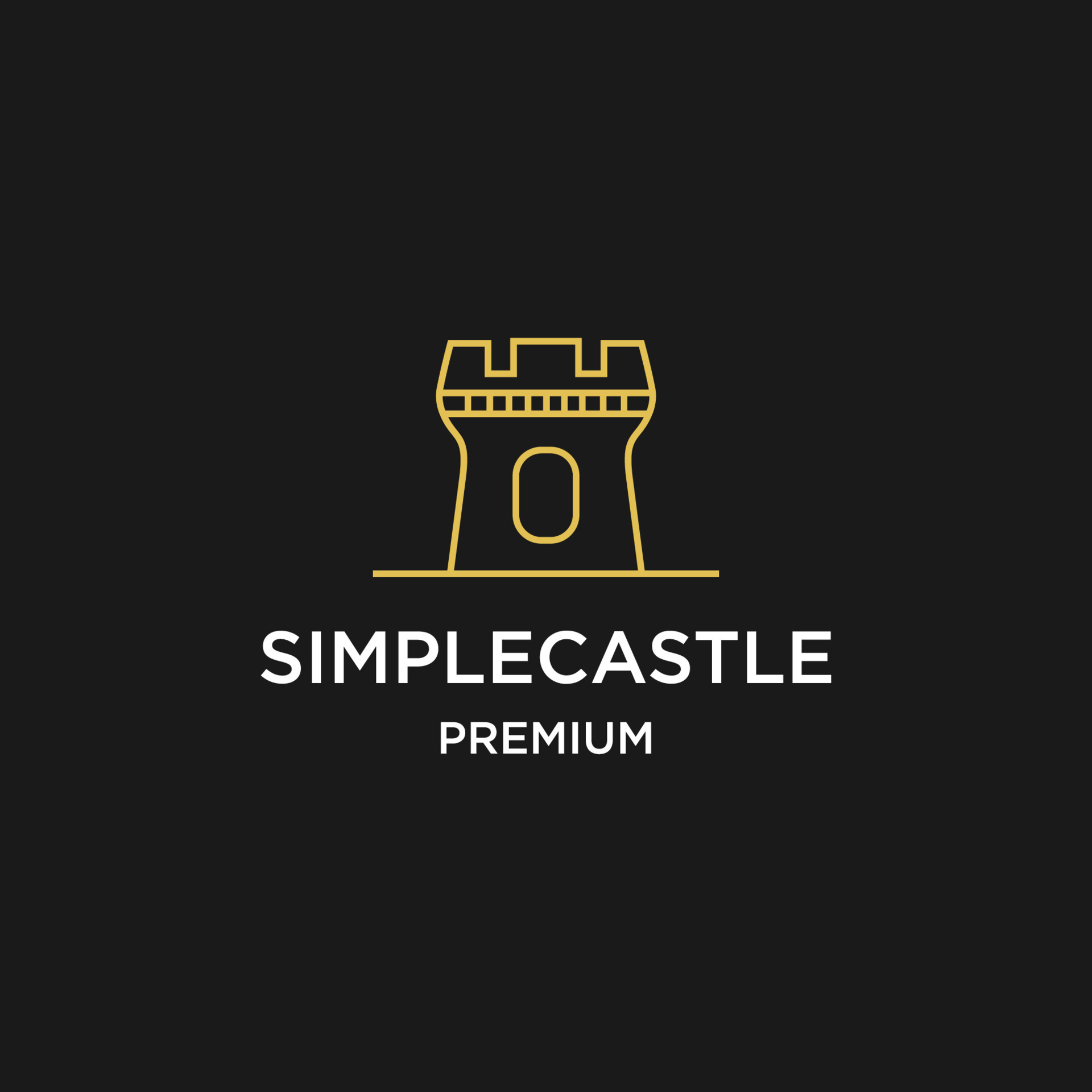 Castle logo icon flat design template 9468803 Vector Art at Vecteezy