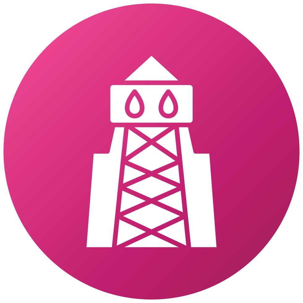 Oil Tower Icon Style vector