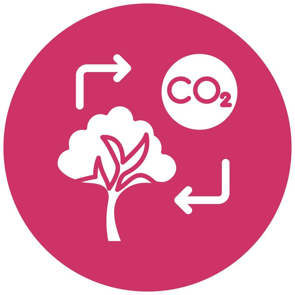 Carbon Footprint Icon Style vector