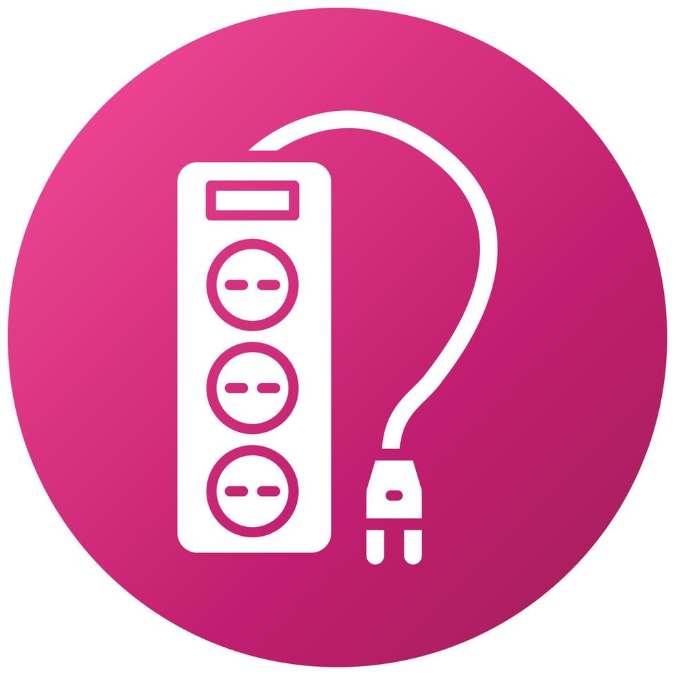 Power Strip Icon Style vector