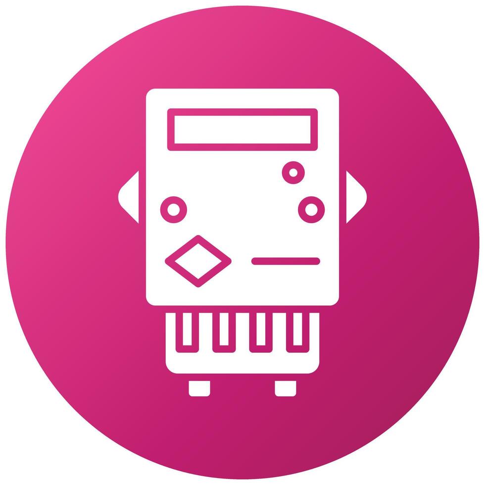 Electric Meter Icon Style vector