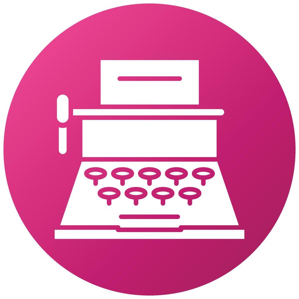 Typewriter Icon Style vector