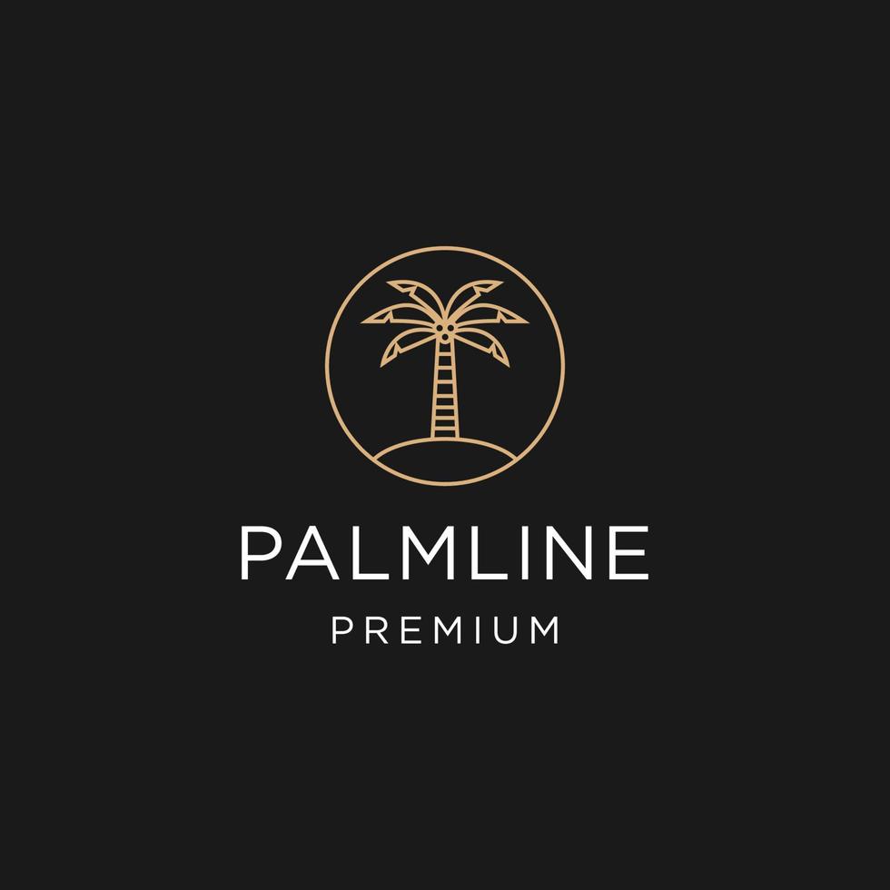 Palm vector icon logotype symbol.