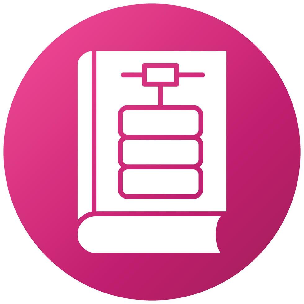 Library Database Icon Style vector